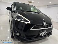 Toyota Sienta 1.5G A 2016 Black Revcam 7 Seater